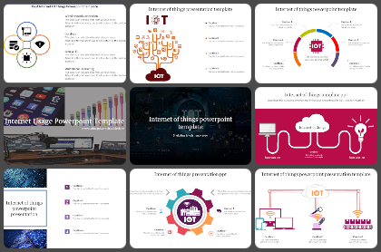 Internet of things Diagram Powerpoint Templates